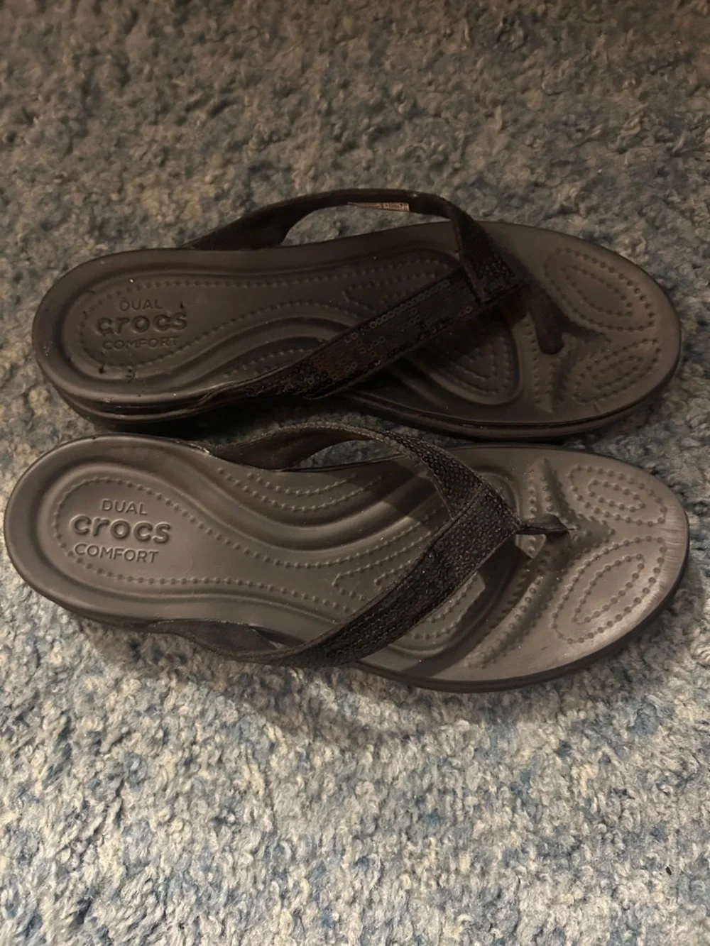 Crocs Sequins Flip Flop Sandals